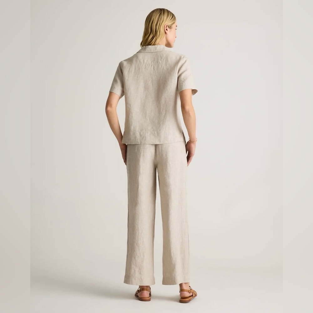Women's Wide-Leg Linen Pants - Picture 6 of 10